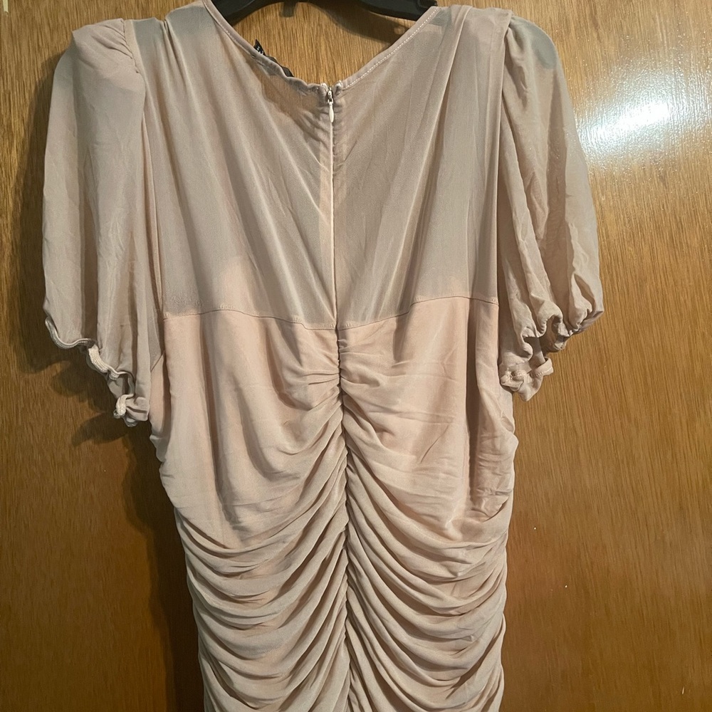 Fashion to Figure Blush Ruched Dress - Picture 5 of 9